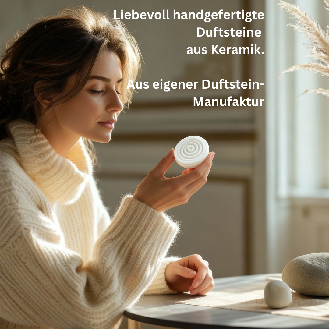 Handgemachter Duftstein zur Verwendung von Aromaölen/Duftölen und ätherischen Ölen