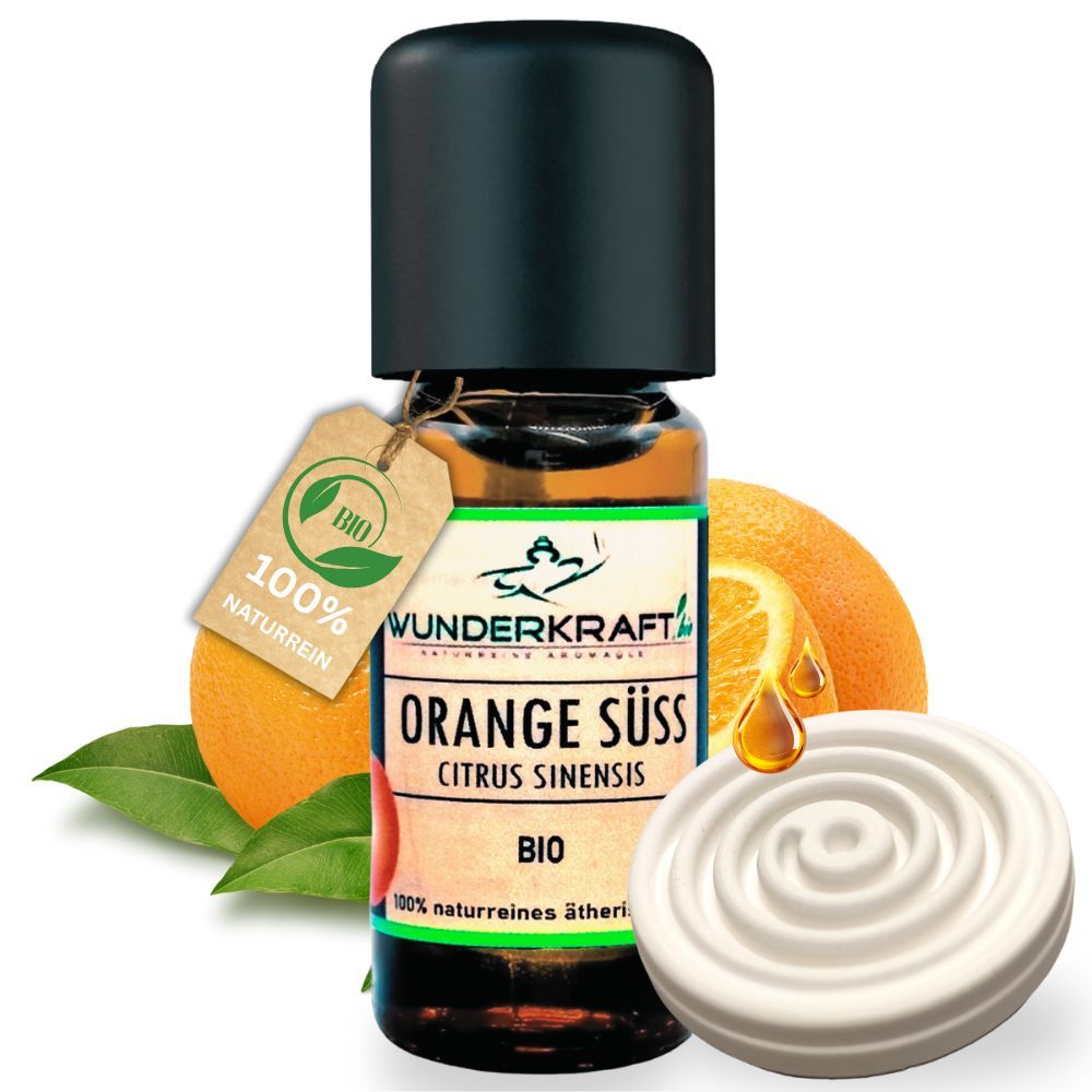 BIO Orangenöl süß, 100% naturreines ätherisches Öl