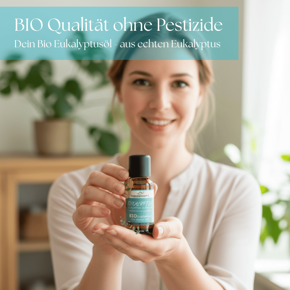 BIO Eukalyptusöl globulus, 100% naturreine ätherische Öle - Wunderkraft.bio von Wunderlampe.bio