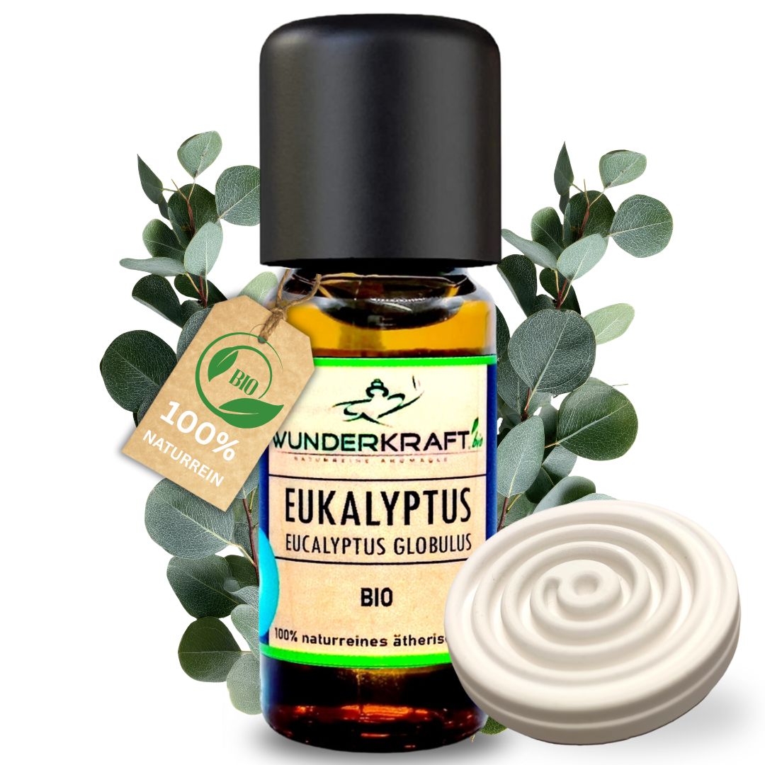 BIO Eukalyptusöl globulus, 100% naturreine ätherische Öle - Wunderkraft.bio von Wunderlampe.bio