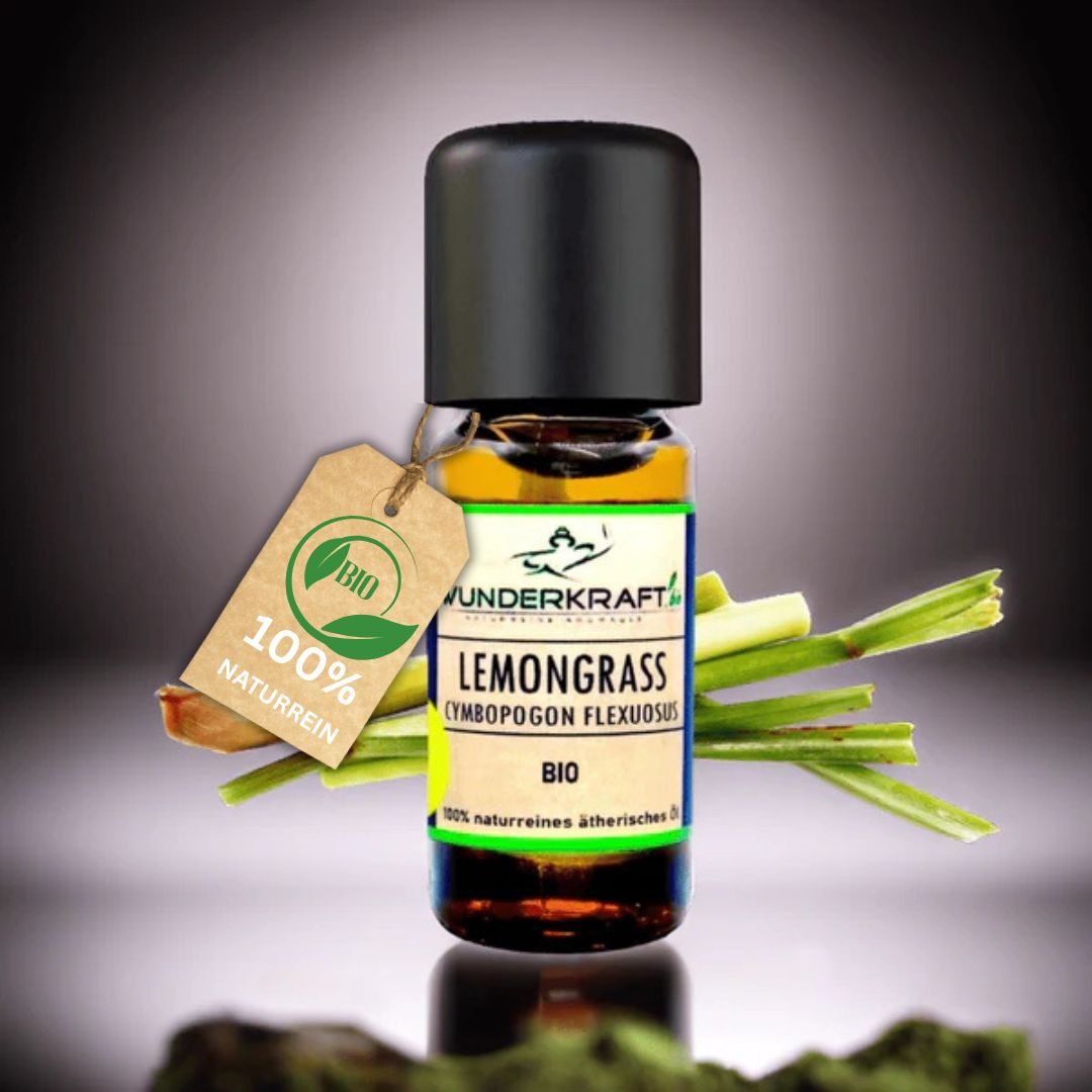 BIO Lemongrassöl, 100% naturreine ätherische Öle - Wunderkraft.bio von Wunderlampe.bio