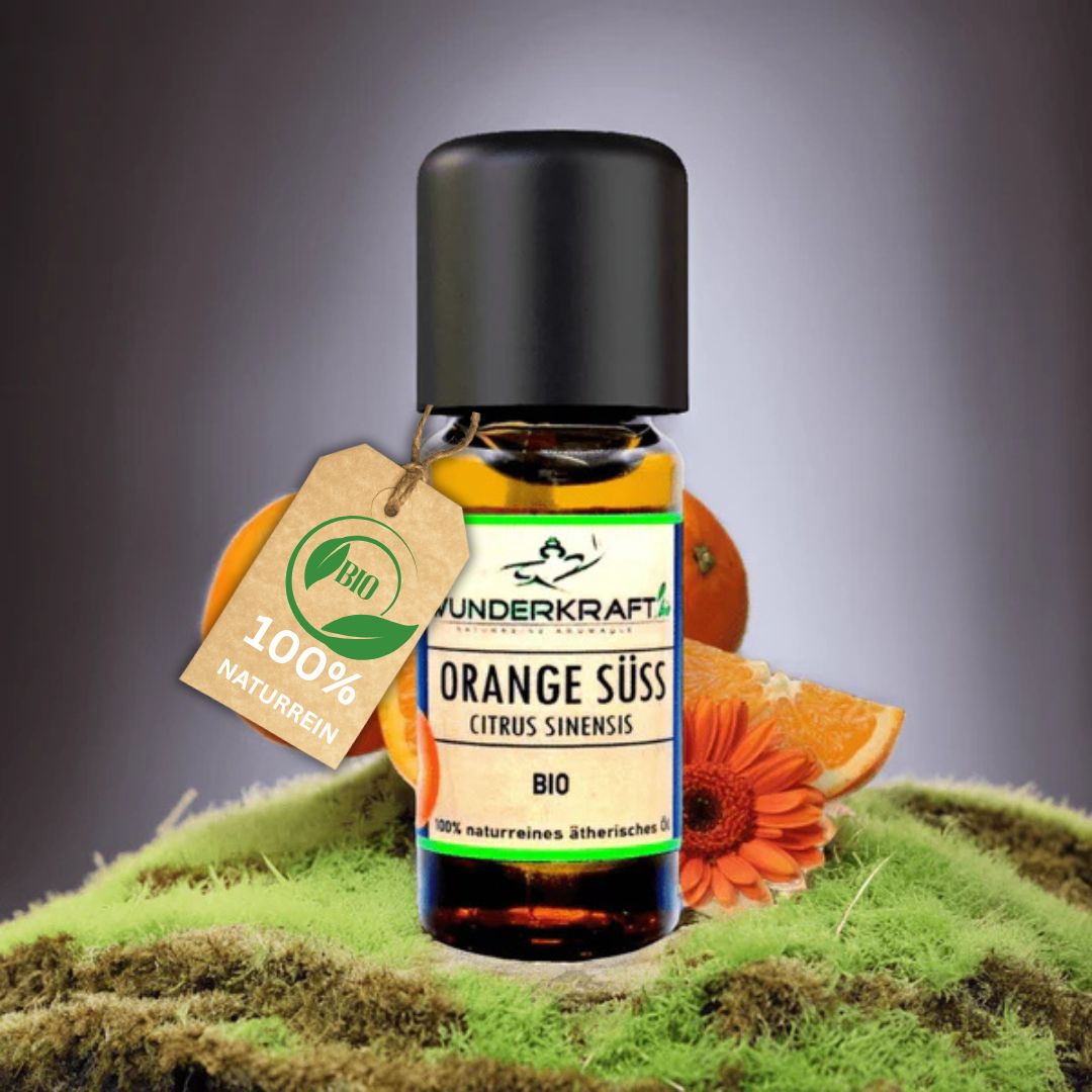BIO Orangenöl süß, 100% naturreines ätherisches Öl - Wunderkraft.bio von Wunderlampe.bio