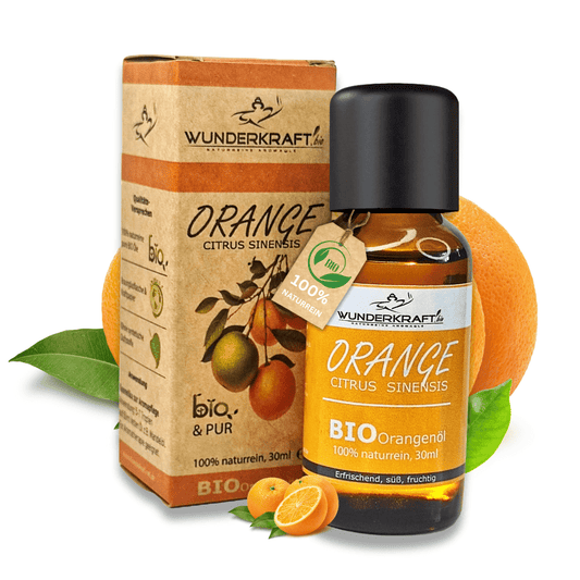 BIO Orangenöl süß, 100% naturreines ätherisches Öl - Wunderkraft.bio von Wunderlampe.bio
