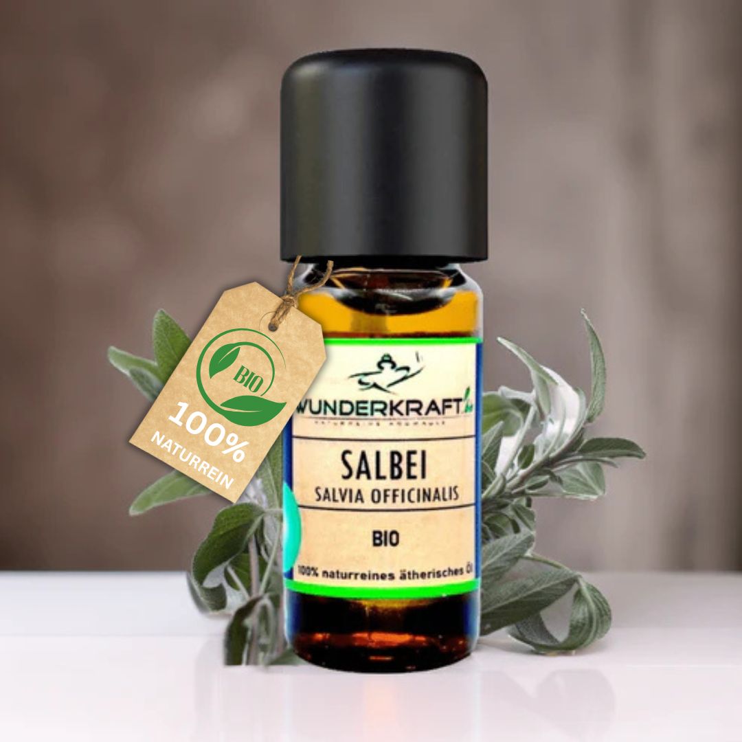 BIO Salbeiöl, 100% naturreine ätherische Öle - Wunderkraft.bio von Wunderlampe.bio