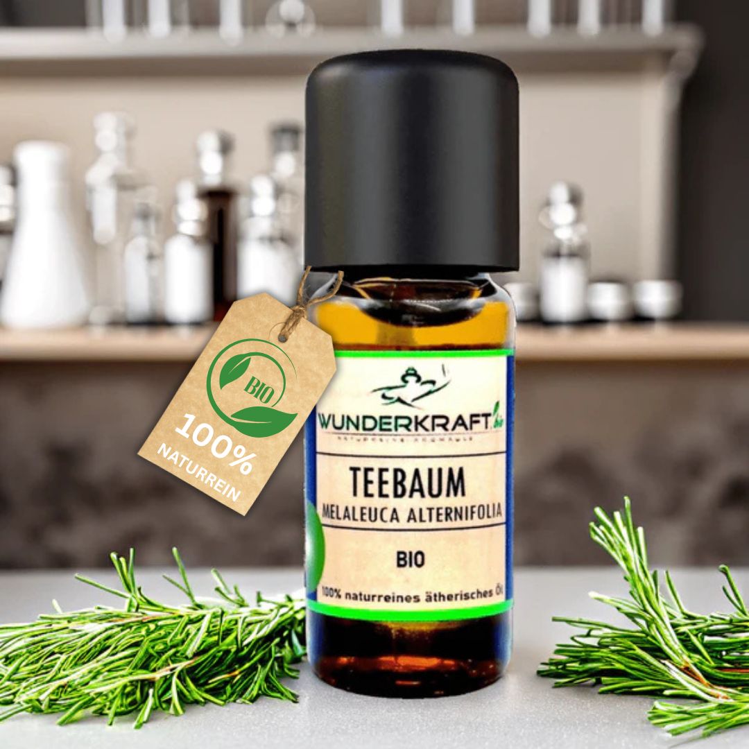 BIO Teebaumöl, 100% naturreine ätherische Öle - Wunderkraft.bio von Wunderlampe.bio