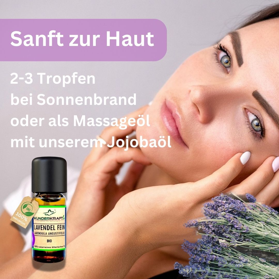 Riesen Duftstein & Holzteller inkl. BIO Lavendelöl fein, 100% ätherisches Öl, 10ml - Wunderkraft.bio von Wunderlampe.bio