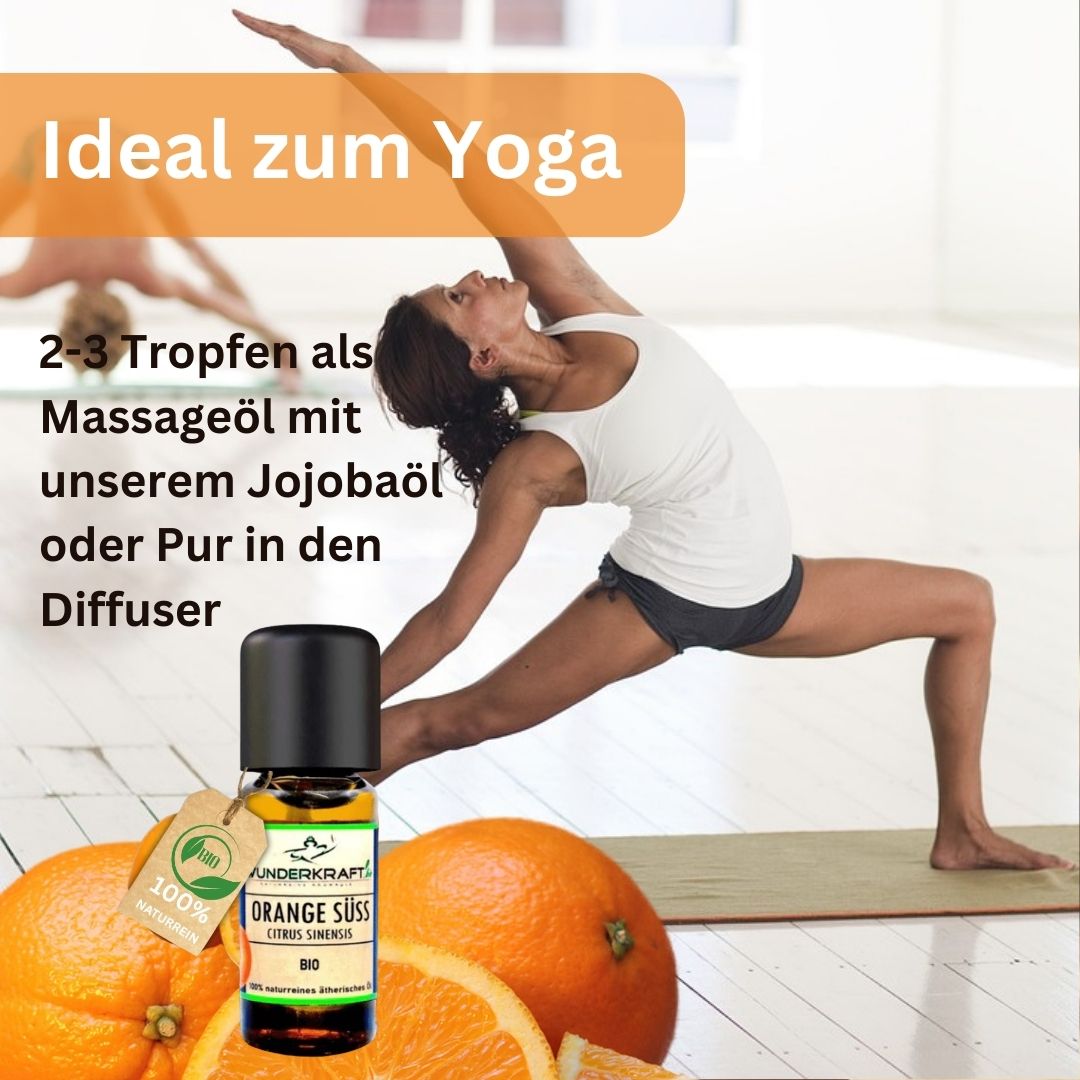 Yoga Set zur Entspannung und Ausgleich, Lavendelöl + Orangenöl + Duftstein - Wunderkraft.bio von Wunderlampe.bio