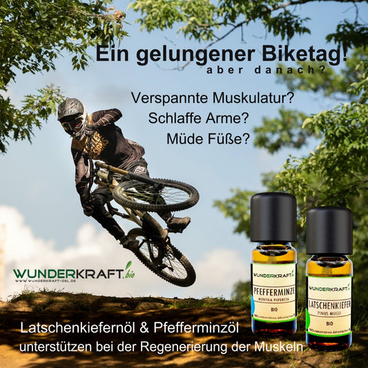 Bike, Fahrrad Sport, Aromaöle für die Muskel