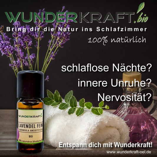 BIO Lavendelöl gegen schlaflose Nächte, innere Unruhe und Nervosität! - Wunderkraft.bio