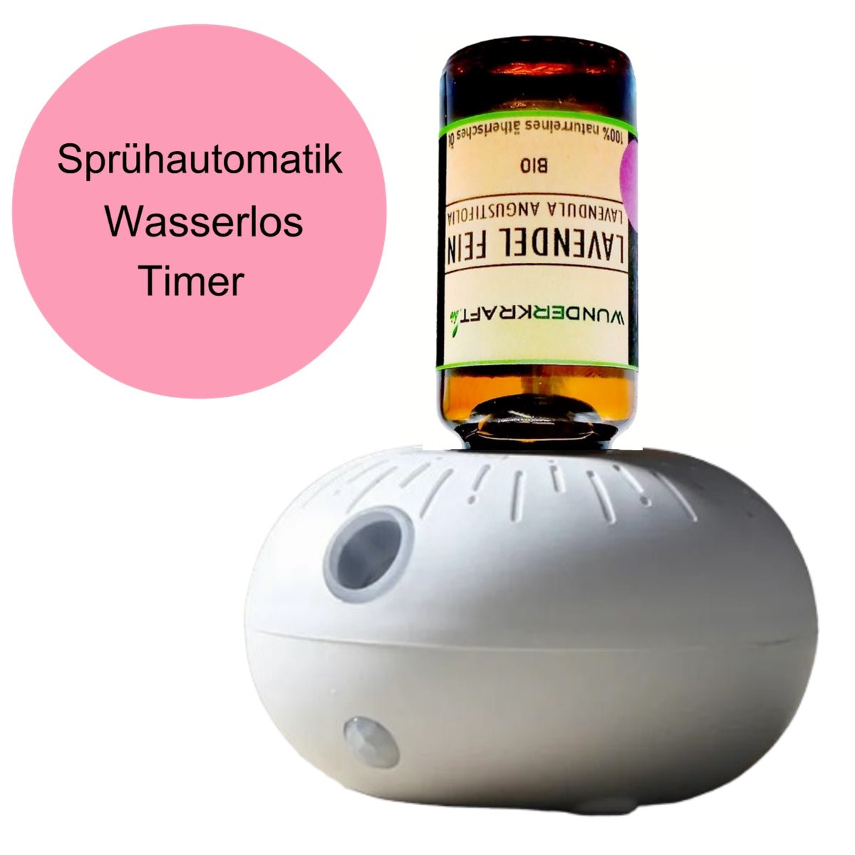 Der Wasserlose Mini-Diffuser für Ätherische Öle mit Sprühautomatik - Wunderkraft naturals