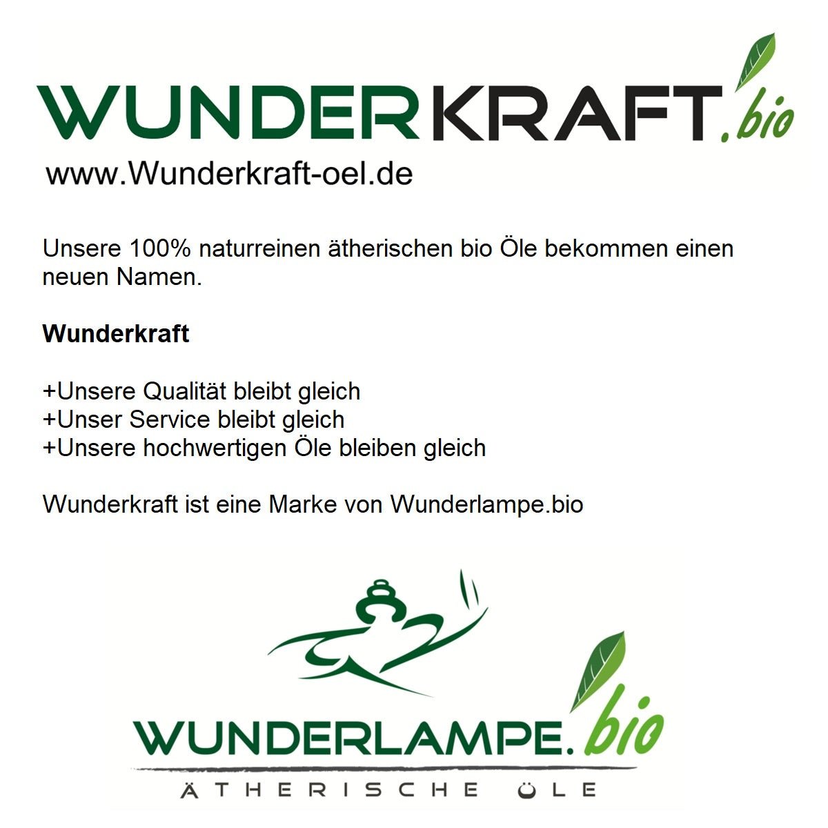 Wunderkraft.bio, neuer Name für unsere Öle - Wunderkraft naturals