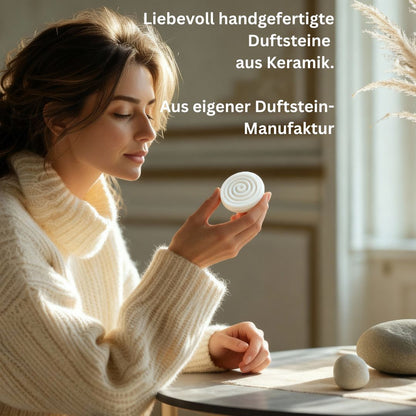 Handgemachter Duftstein zur Verwendung von Aromaölen/Duftölen und ätherischen Ölen