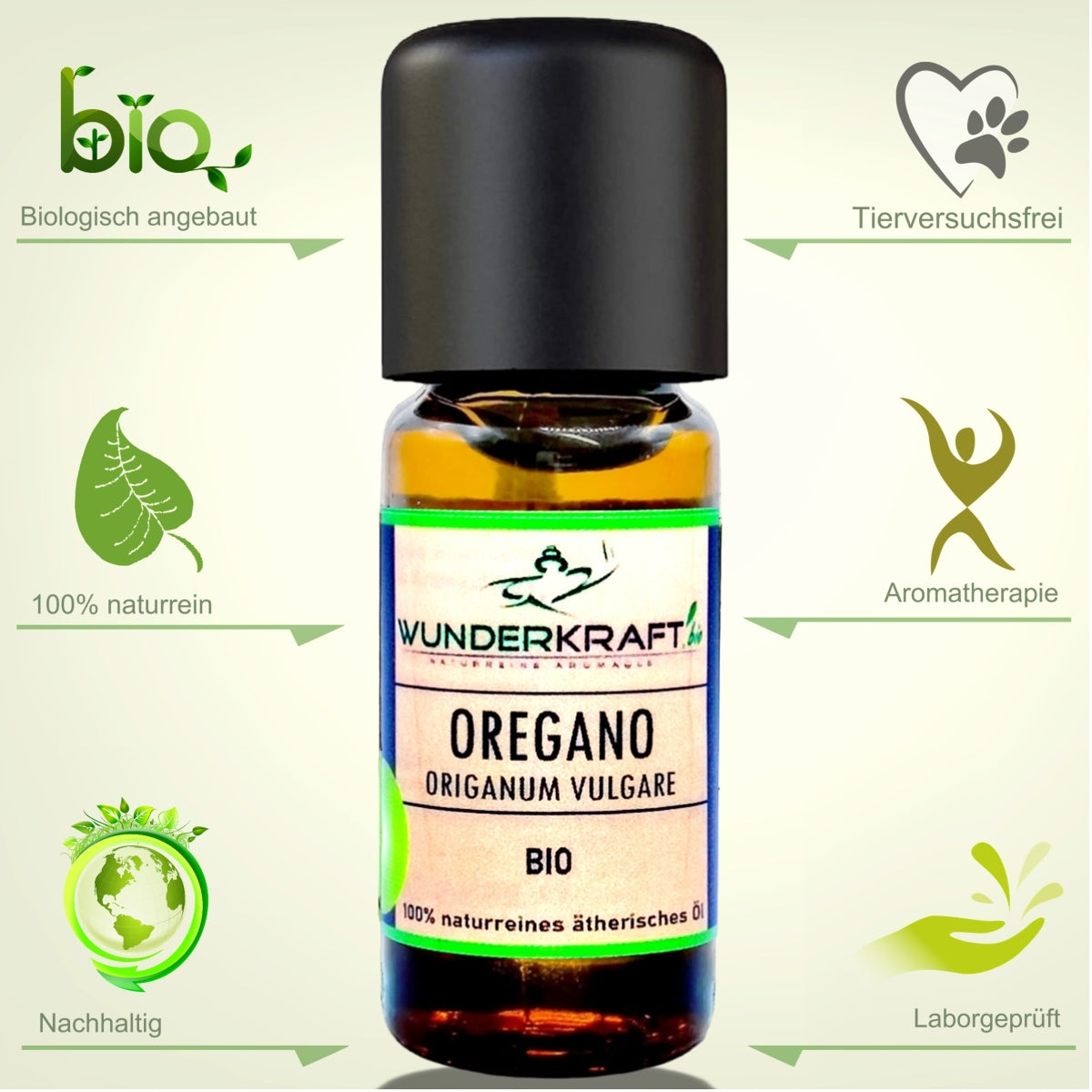 BIO Oreganoöl, 100% naturreines ätherisches Aromaöl