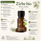 Abendruhe "ZIRBENÖL BIO" 😴Beruhigung & Schlaf - Wunderkraft naturals