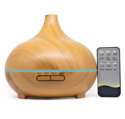 Aroma - Diffuser in Holzoptik mit Fernbedienung und großen Tank - Wunderkraft.bio von Wunderlampe.bio