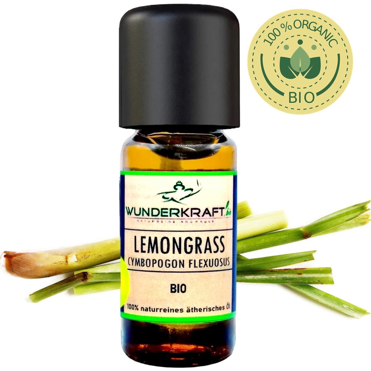 BIO Lemongrassöl, 100% naturreine ätherische Öle - Wunderkraft.bio