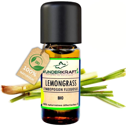BIO Lemongrassöl, 100% naturreine ätherische Öle - Wunderkraft.bio von Wunderlampe.bio