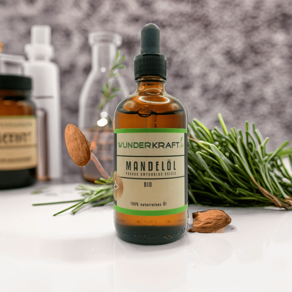 BIO Mandelöl, naturrein, 100ml, als Basisöl oder zur Massage - Wunderkraft.bio