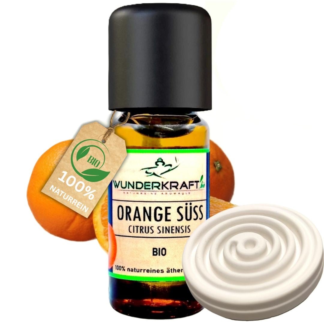 BIO Orangenöl süß, 100% naturreines ätherisches Öl - Wunderkraft.bio von Wunderlampe.bio