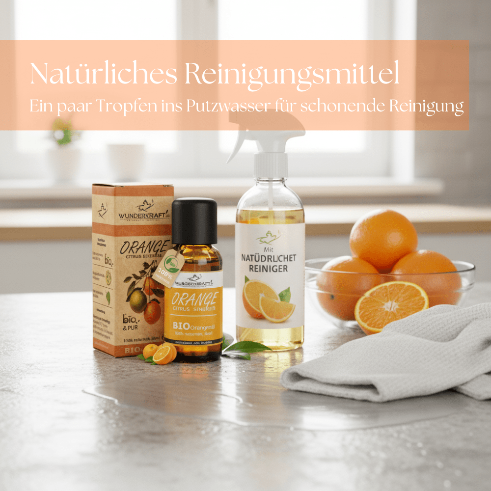 BIO Orangenöl süß, 100% naturreines ätherisches Öl - Wunderkraft.bio von Wunderlampe.bio