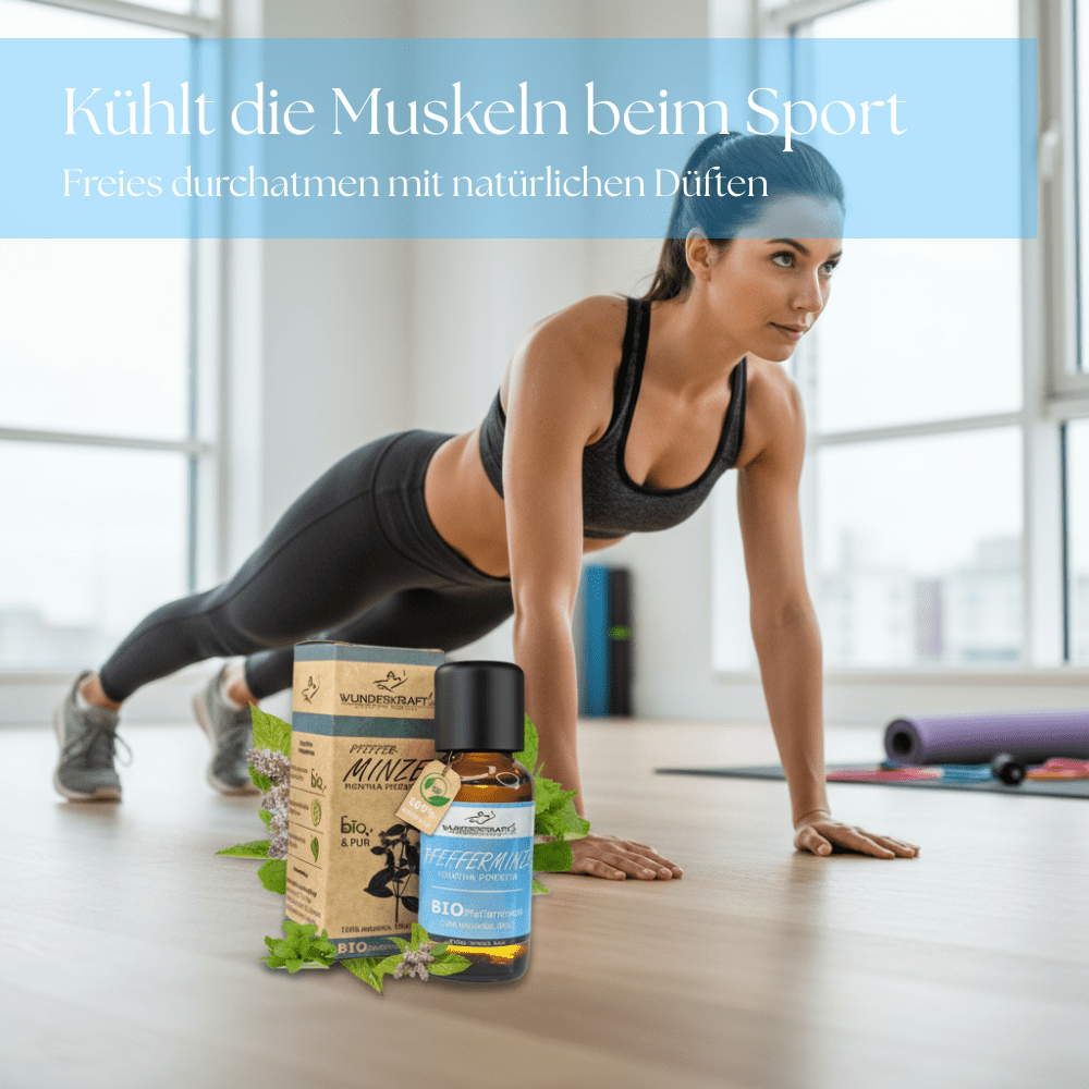 BIO Pfefferminzöl, 100% naturreine ätherische Öle - Wunderkraft.bio von Wunderlampe.bio