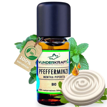 BIO Pfefferminzöl, 100% naturreine ätherische Öle - Wunderkraft.bio von Wunderlampe.bio