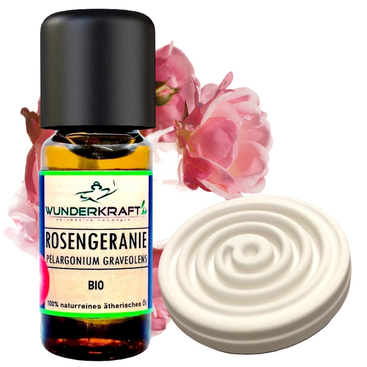 BIO Rosengeranienöl, 100% naturreines ätherisches Öl - Wunderkraft.bio