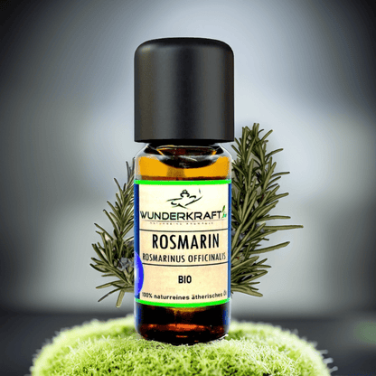 BIO Rosmarinöl, 100% naturreines ätherisches Öl, Aromaöl, Duftöl - Wunderkraft.bio