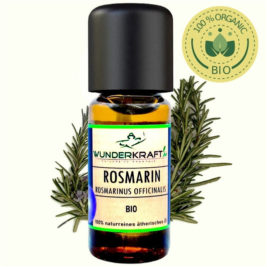 BIO Rosmarinöl, 100% naturreines ätherisches Öl, Aromaöl, Duftöl - Wunderkraft.bio