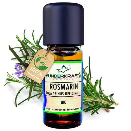 BIO Rosmarinöl, 100% naturreines ätherisches Öl - Wunderkraft.bio von Wunderlampe.bio