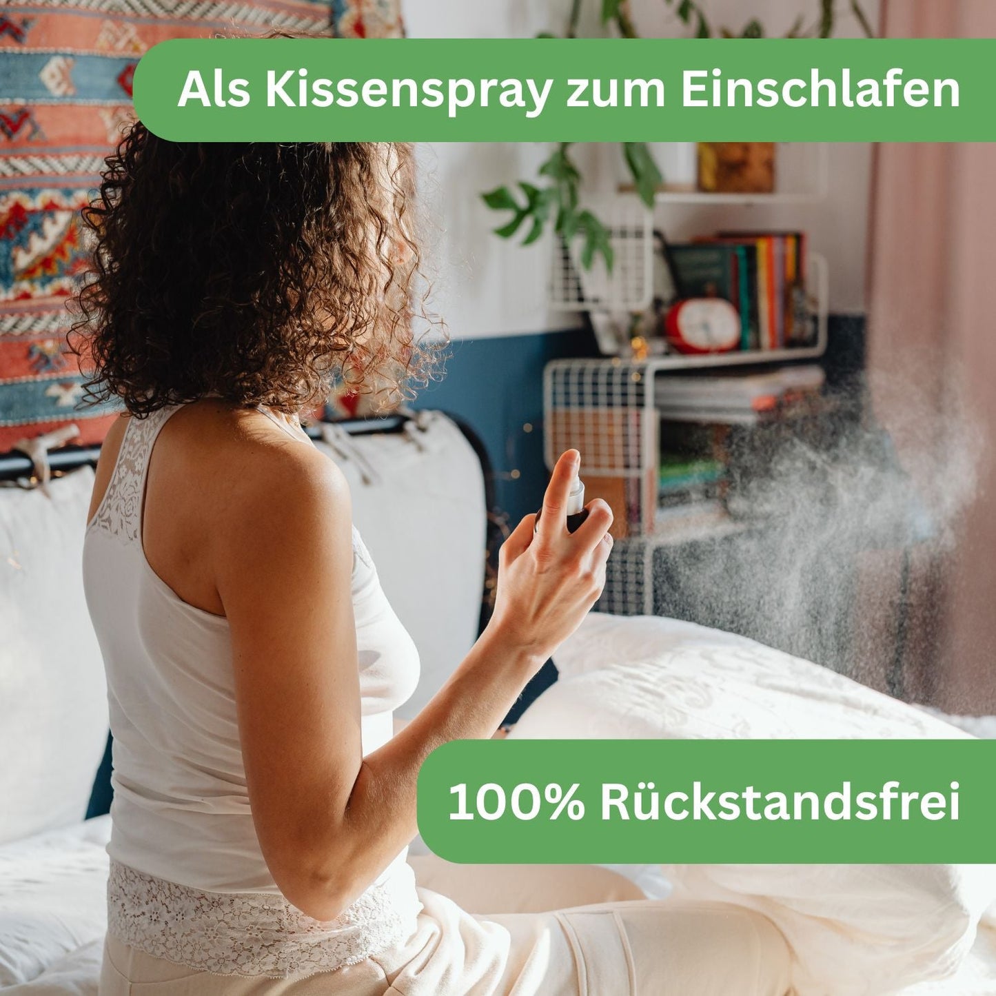 Bio Zirbenspray, 100ml Raumspray und Kissenspray für natürlichen frische Duft - Wunderkraft.bio von Wunderlampe.bio