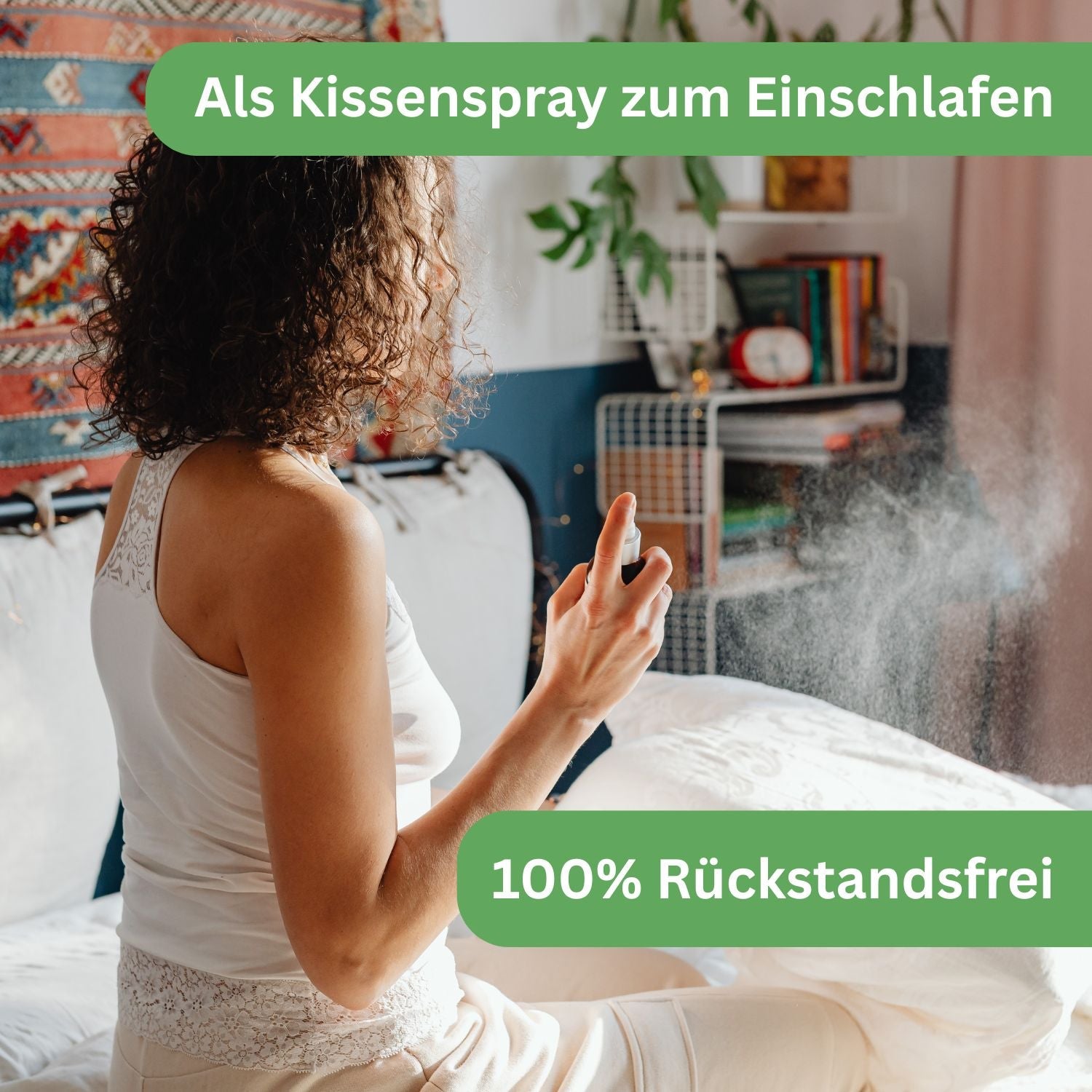 Bio Zirbenspray, 100ml Raumspray und Kissenspray für natürlichen frische Duft - Wunderkraft.bio von Wunderlampe.bio