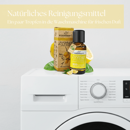 BIO Zitronenöl, 100% naturreine ätherische Öle - Wunderkraft.bio von Wunderlampe.bio