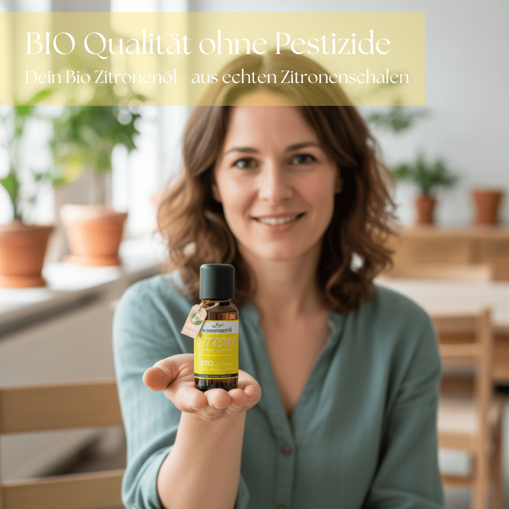 BIO Zitronenöl, 100% naturreine ätherische Öle - Wunderkraft.bio von Wunderlampe.bio