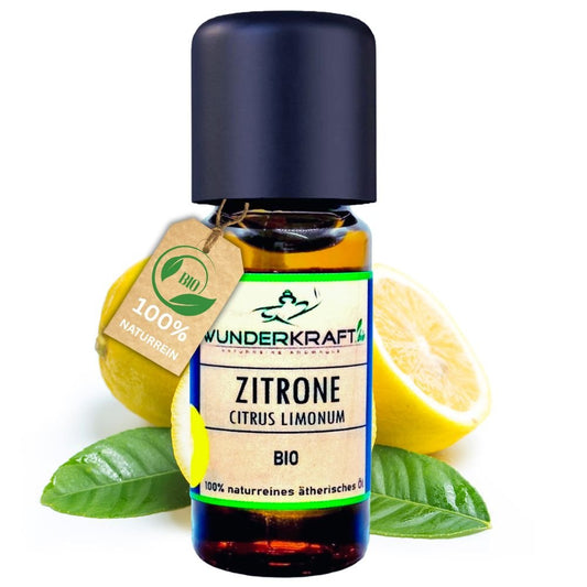 BIO Zitronenöl, 100% naturreine ätherische Öle - Wunderkraft.bio von Wunderlampe.bio