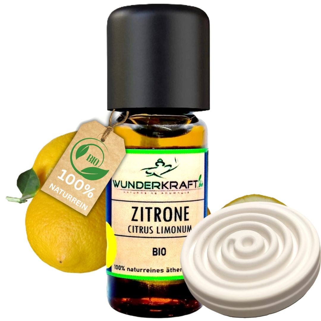 BIO Zitronenöl, 100% naturreine ätherische Öle - Wunderkraft.bio von Wunderlampe.bio