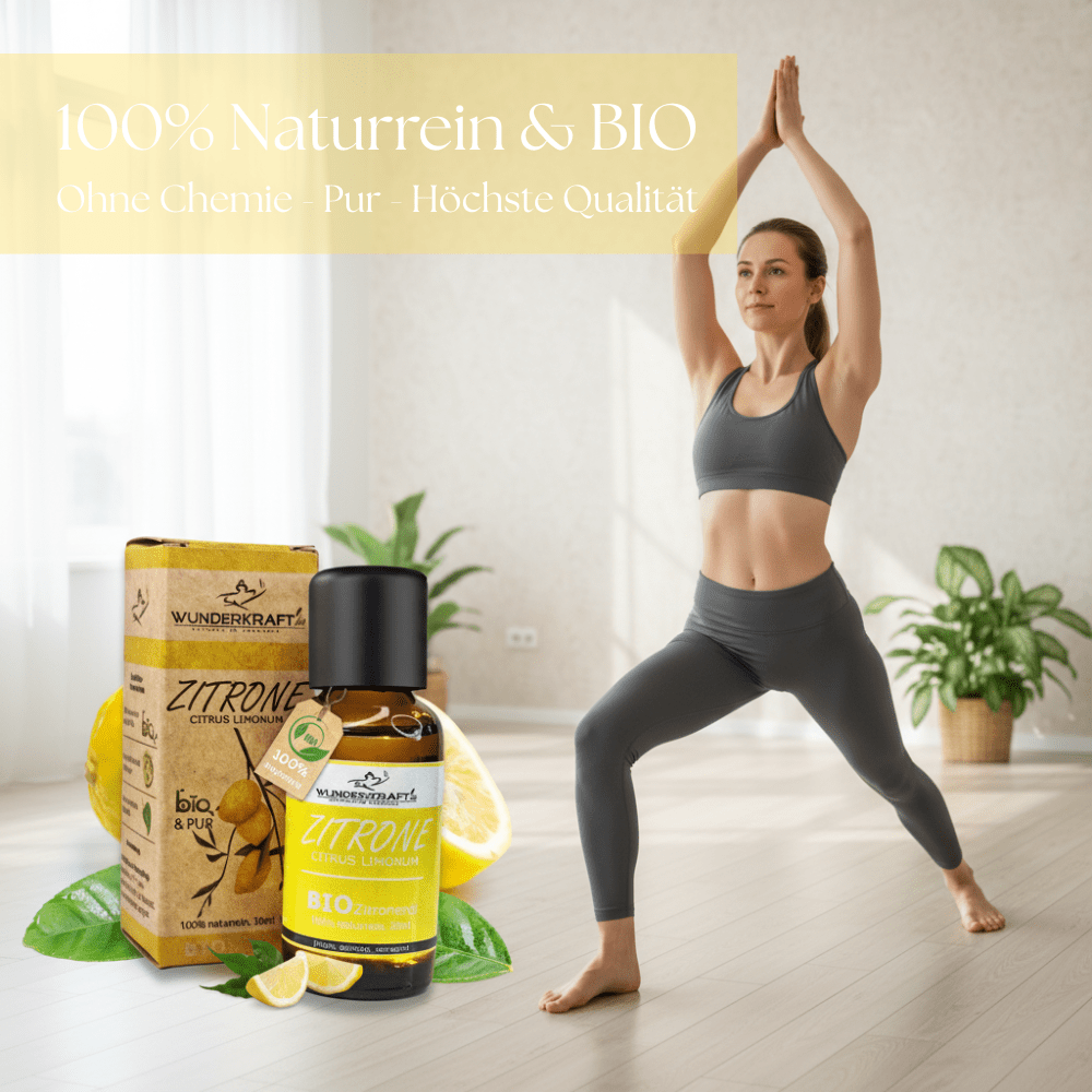 BIO Zitronenöl, 100% naturreine ätherische Öle - Wunderkraft.bio von Wunderlampe.bio