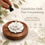 Elegante Duftstein ROSE aus Keramik mit Holztellerchen - Wunderkraft naturals