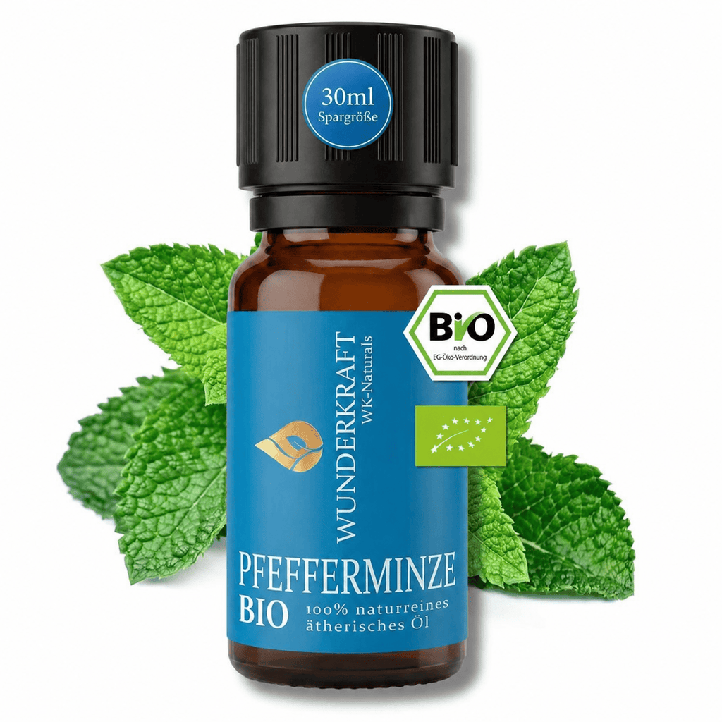 Fokus Frische "PFEFFERMINZÖL BIO"⚡Energie & Fokus - 🌬️ Atemwege & Erkältung - Wunderkraft naturals