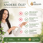 Geschenkset mit Bio Lavendelöl & handgefertigtem Nussbaum Duftbaum "Herz" – individuelles Geschenk, nachhaltige Geschenkidee mit ätherischem Öl - Wunderkraft naturals