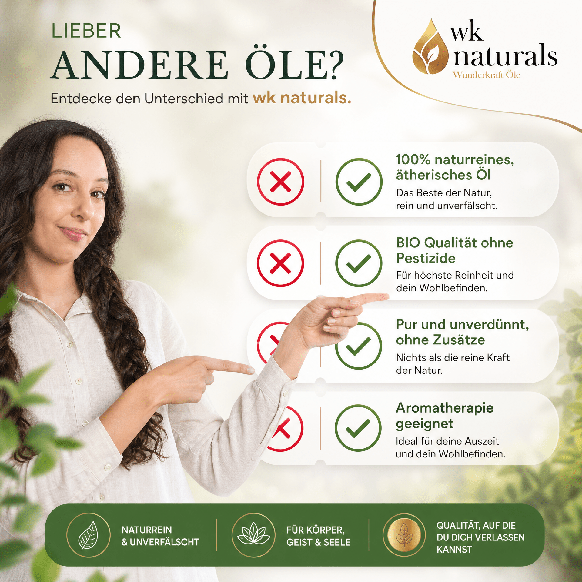 Geschenkset mit Bio Lavendelöl & handgefertigtem Nussbaum Duftbaum "Herz" – individuelles Geschenk, nachhaltige Geschenkidee mit ätherischem Öl - Wunderkraft naturals