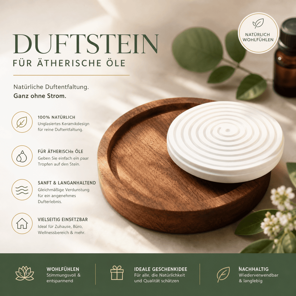 Handgemachte Duftsteine aus Keramik – Stilvolle Duftmomente für dein Zuhause - Wunderkraft naturals
