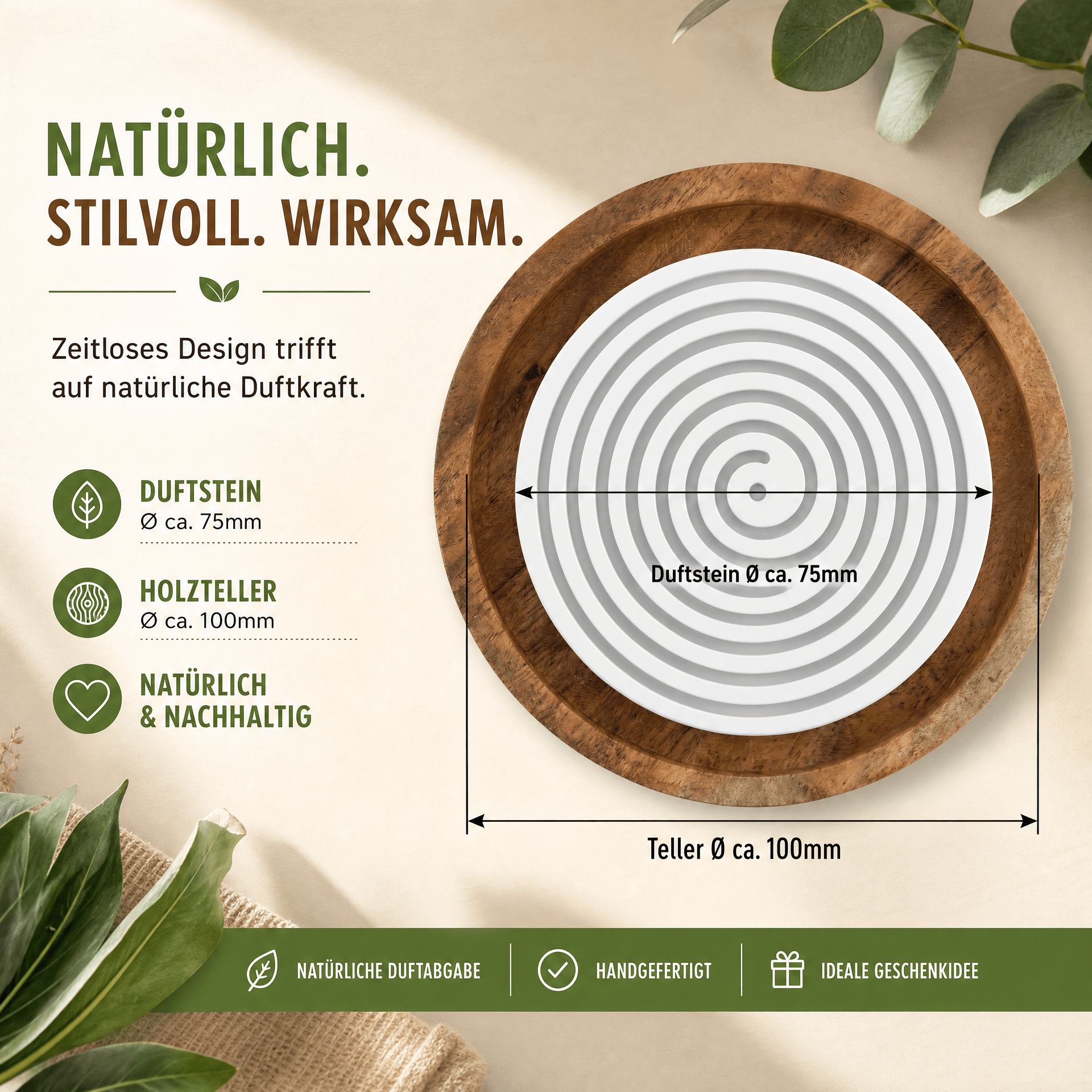 Handgemachte Duftsteine aus Keramik – Stilvolle Duftmomente für dein Zuhause - Wunderkraft naturals