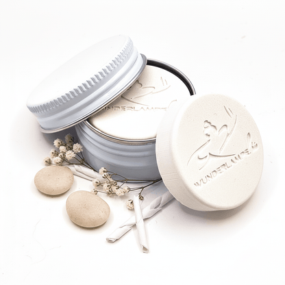 Handgemachter Duftstein für ätherische Öle in der edlen Dose, 4 Verschiedene Farben zur Auswahl - Wunderkraft.bio von Wunderlampe.bio