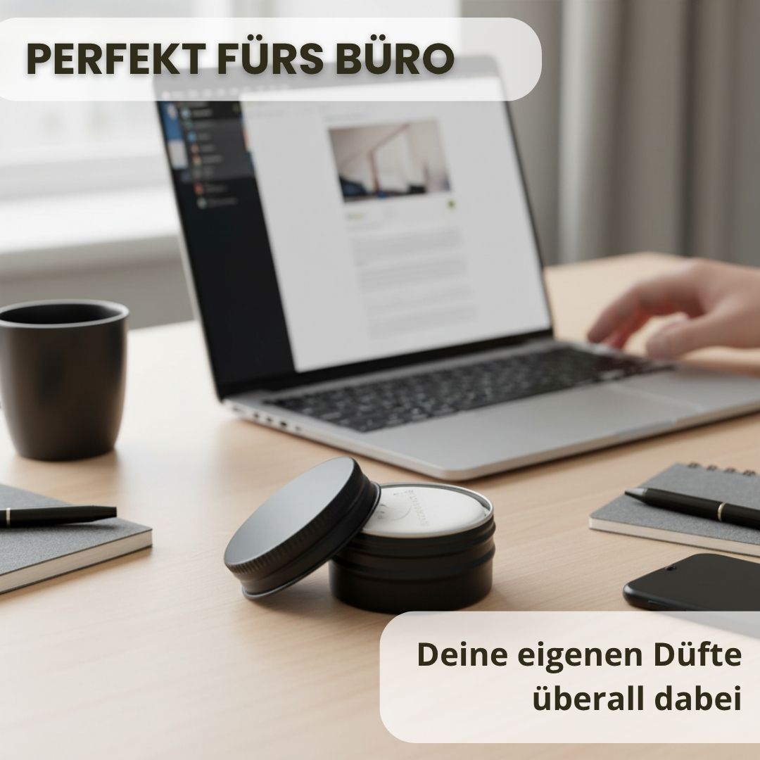 Handgemachter Duftstein für ätherische Öle in der edlen Dose, 4 Verschiedene Farben zur Auswahl - Wunderkraft.bio von Wunderlampe.bio