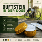 Handgemachter Duftstein in der praktischen Duftsteindose – dein Duftmoment für unterwegs (in 4 Farben) - Wunderkraft naturals