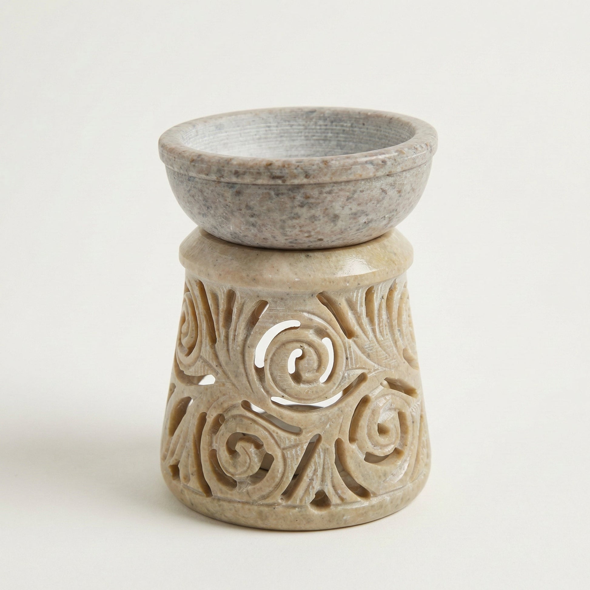 Kleine Duftlampe aus Speckstein "Ranya" - Wunderkraft naturals