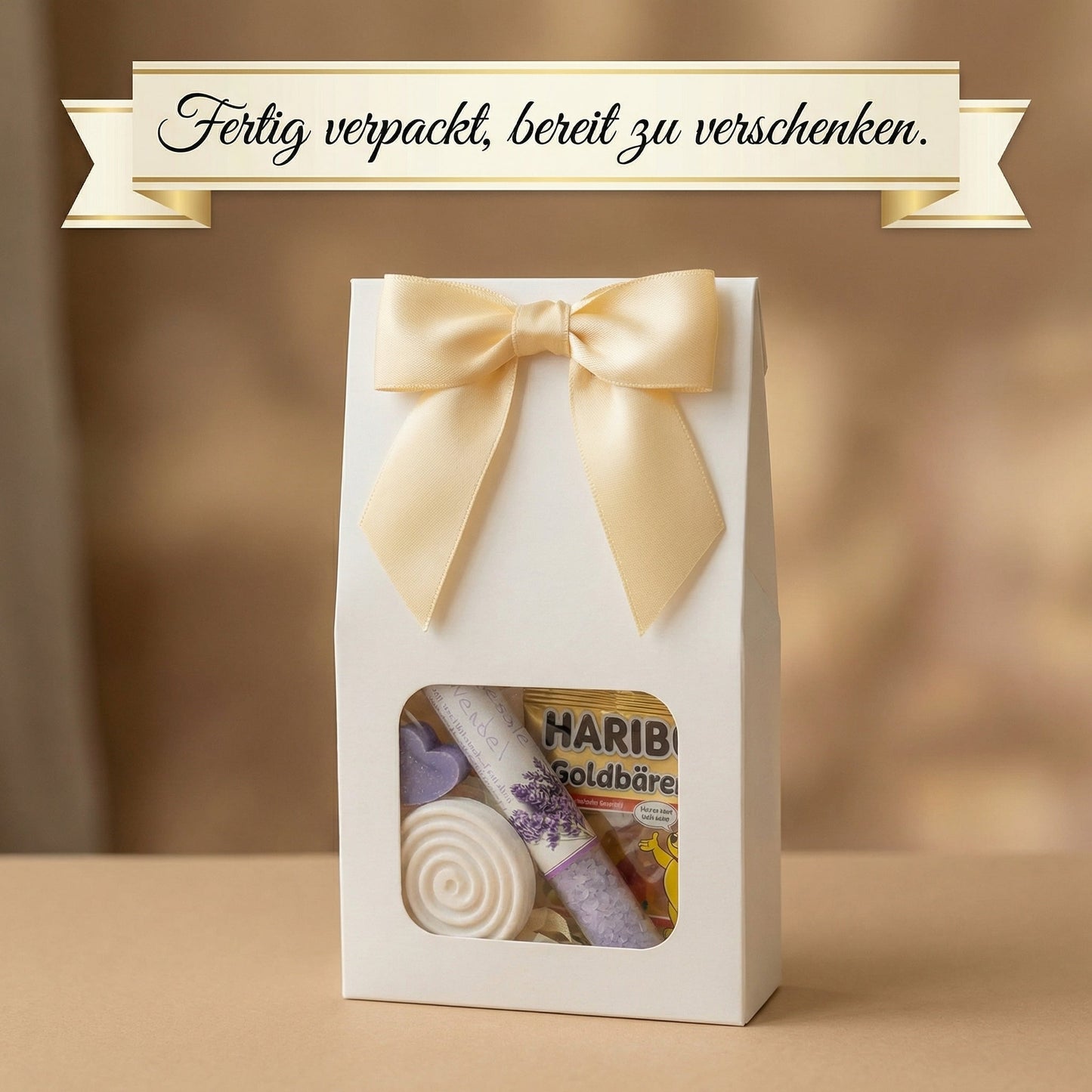 Lavendel Wellness Geschenkset für Frauen – Lavendel Spa Set mit Badesalz, Seife, Bio Lavendelöl, Duftstein, fertig verpacktes Geschenkset Frauen - Wunderkraft naturals