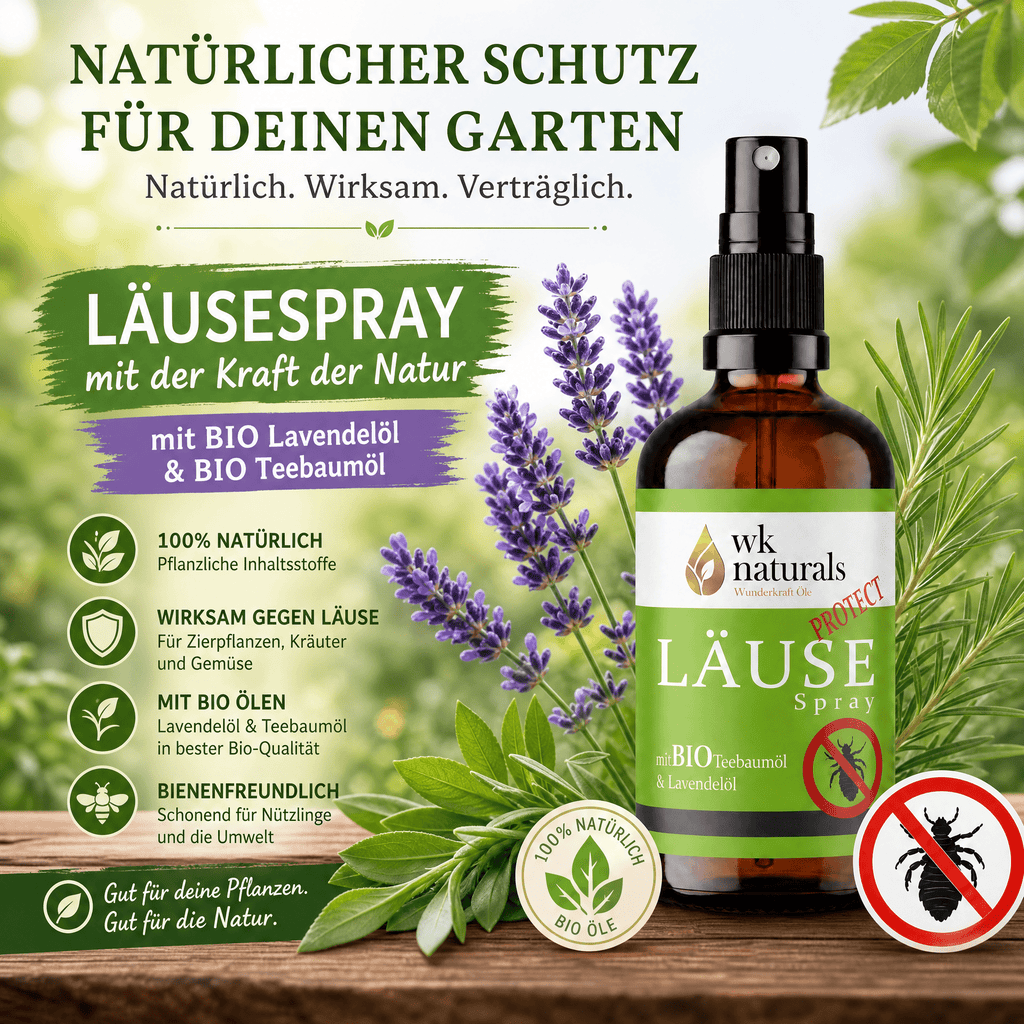 Natürliches Anti Läusespray für den Garten – Sanfte Pflanzenpflege aus der Natur - Wunderkraft naturals