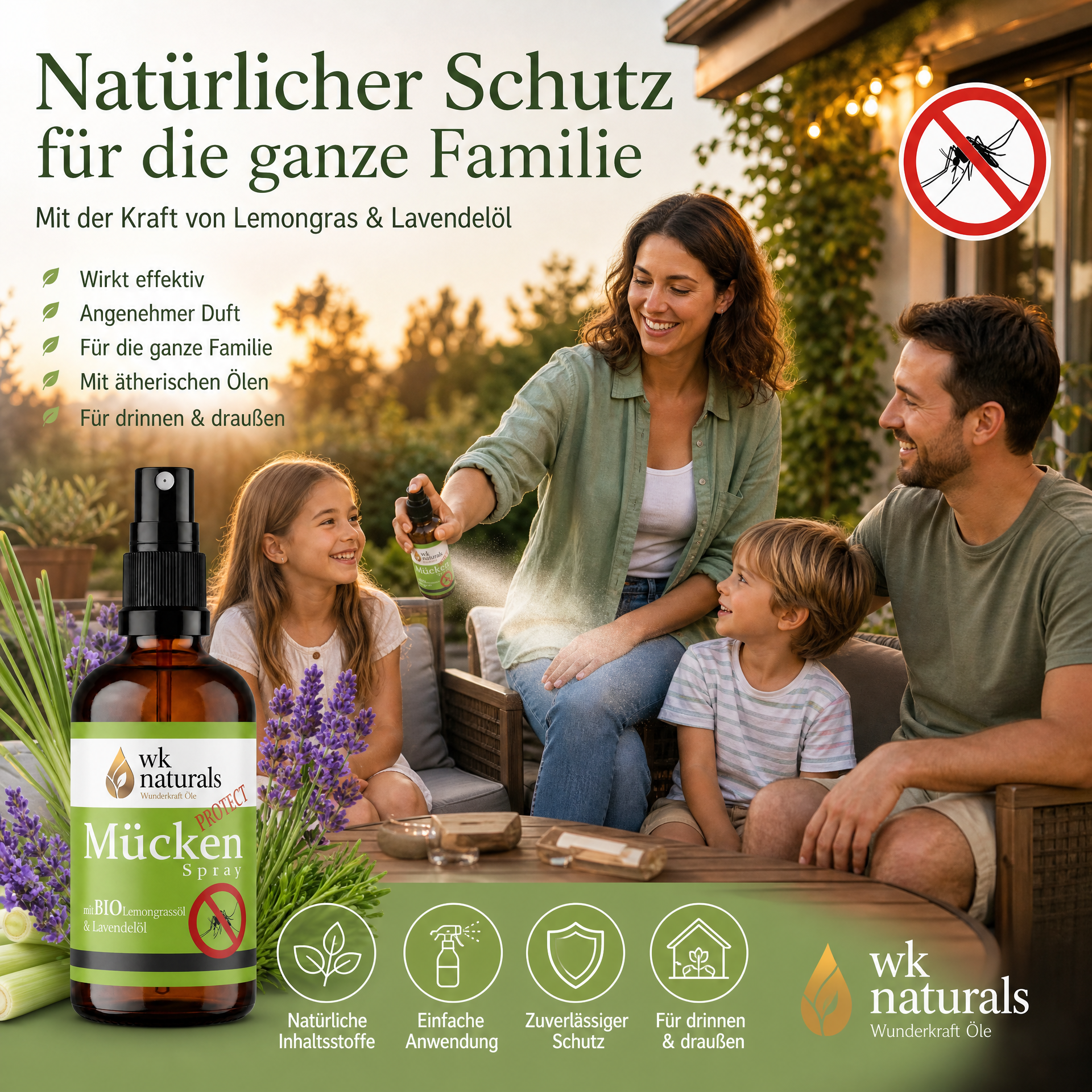 Natürliches Anti Mückenspray – Sommer genießen ohne Kompromisse - Wunderkraft naturals